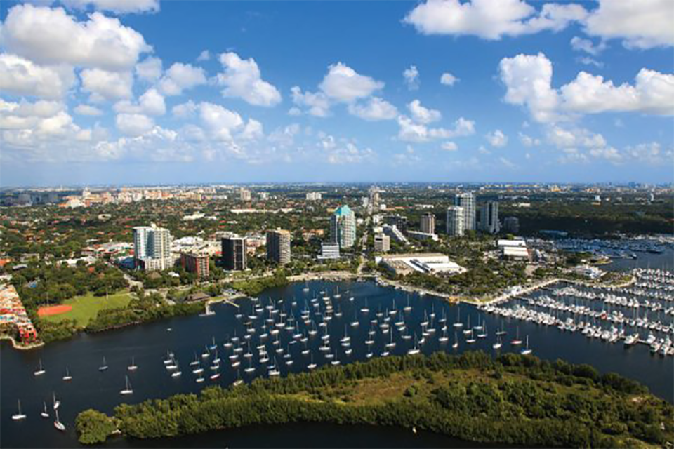 Miami Coconut Grove Aerial