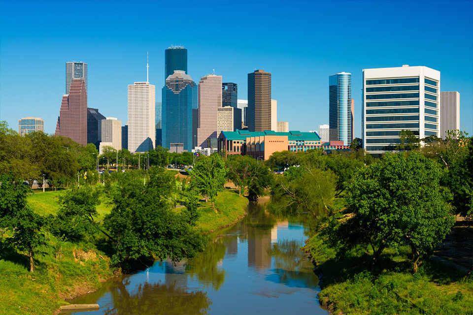 casiola winter getaway in Houston Buffalo Bayou Park